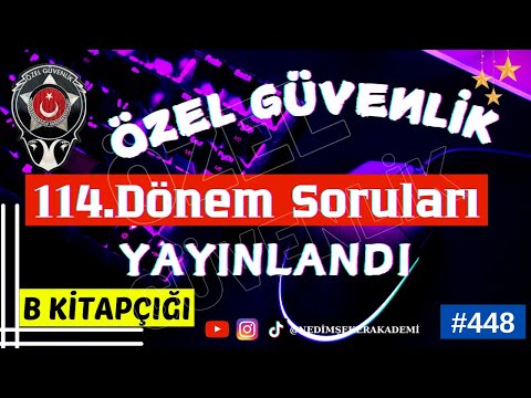 ÖZEL GÜVENLİK SINAV