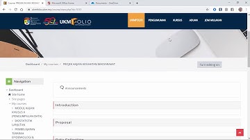 How to Share OneDrive Files on UKMFolio/Moodle LMS