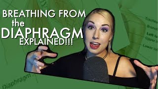 Breathing from The Diaphragm EXPLAINED!!! How to sing or scream from your stomach