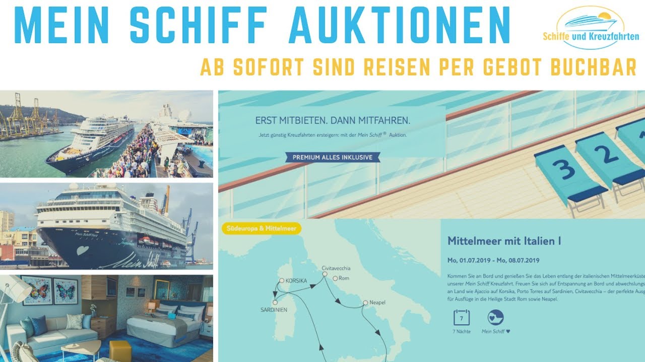 Mein Schiff Auktion Reisen Von Tui Cruises Ersteigern Youtube