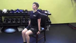 Seated Head Nods for cervical spine mobility
