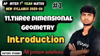 3D Geometry Introduction Class 11 Telugu |