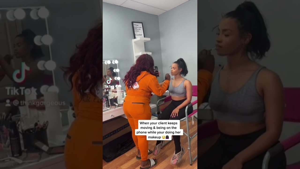 When your trying to do your clients Makeup.. 🙄