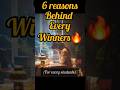 6 reasons behind every winners🔥🔥 #viral #studymotivation #motivation #study #studytips #studyideas