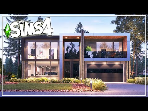 Видео: REAL TO SIMS: CONTEMPORARY FAMILY HOME || The Sims 4: Speed Build (NO CC)