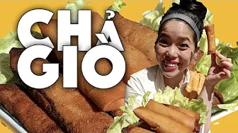 Vietnamese Food : Cha Gio (easy crispy spring rolls)