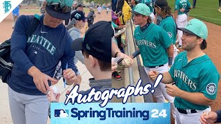 So Many AUTOGRAPHS at Seattle Mariners Spring Training!