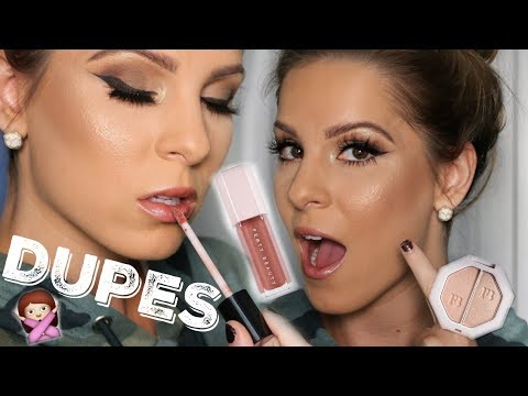 Fenty Beauty Drugstore Dupes Gloss Bomb Lip Gloss Highlighter Youtube