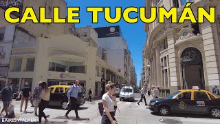 [4K] Buenos Aires Walk - Calle Tucumán / San Nicolás - Buenos Aires - Argentina
