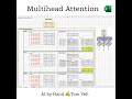 Multi-Head Attention in Excel