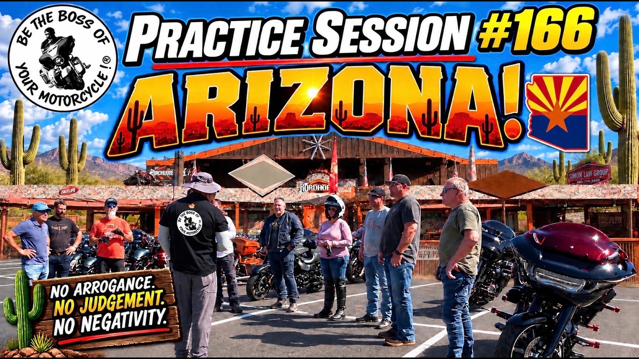 Practice Session #166 - Arizona - Advanced Slow-Speed Motorcycle Riding Skills