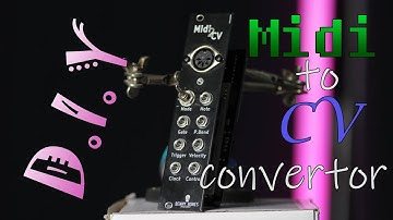 Midi2cv - DIY Arduino powered Modular Synth Midi to CV convertor