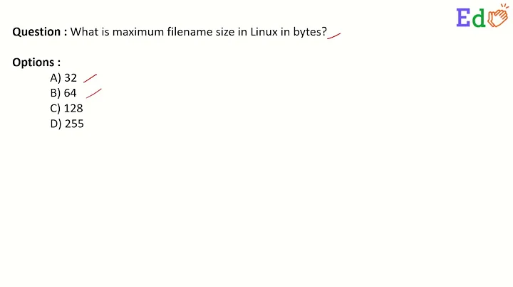 What is the maximum filename size in Linux in bytes?