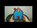 How to make house shape money bank