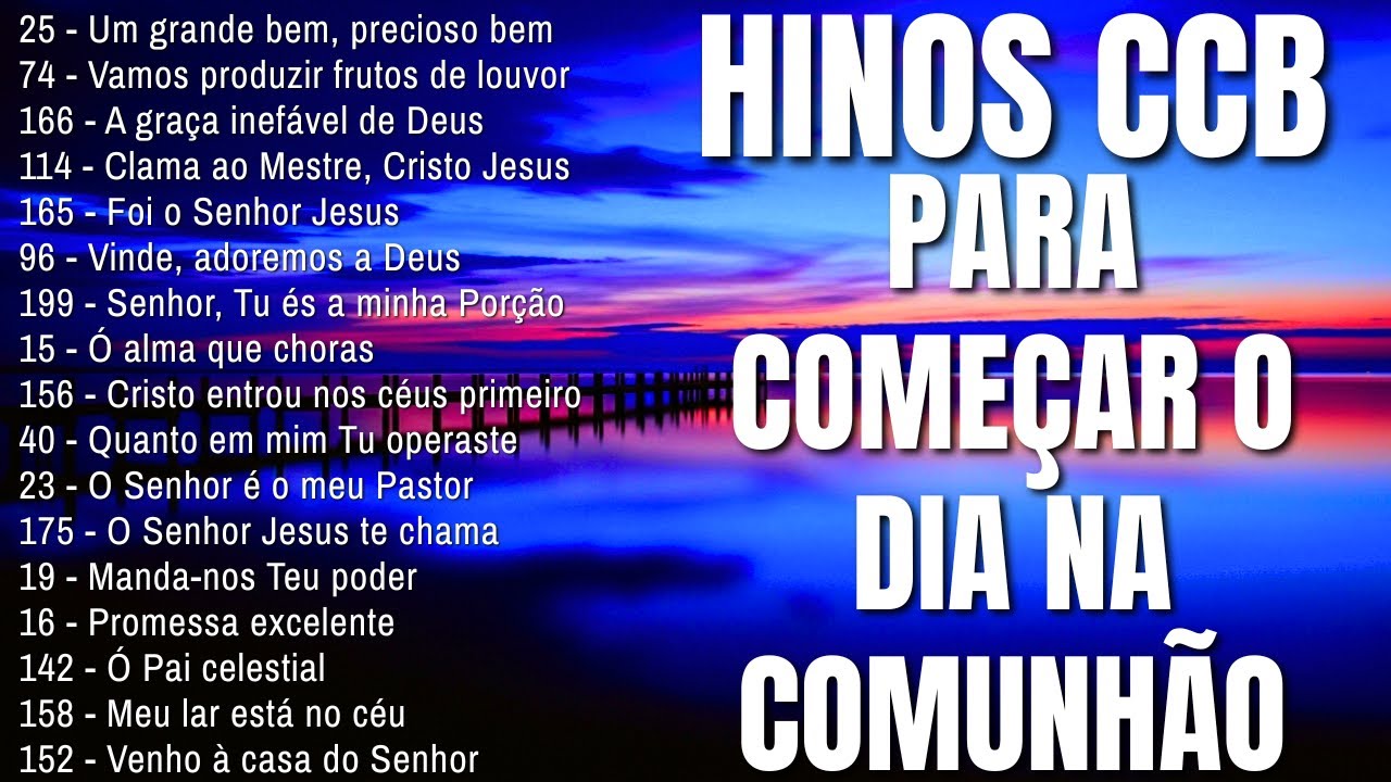 🌿 HINOS CCB QUE EDIFICAM A VIDA ESPIRITUAL | SELEÇÃO DE HINOS LINDOS DA CCB CANTADOS