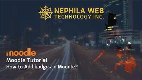 How to Add badges in Moodle