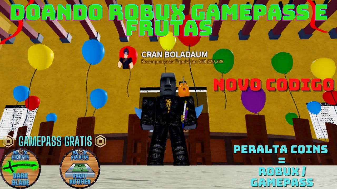 NEW CODE, BLOX FRUITS, DOANDO ROBUX GAMEPASS, BOUNTY HUNTER