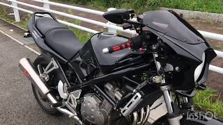 Get it! Bandit250(GJ74A)【カスタム】ﾊﾘｹ-ﾝ ﾀﾝﾃﾞﾑｸﾞﾘｯﾌﾟ装着