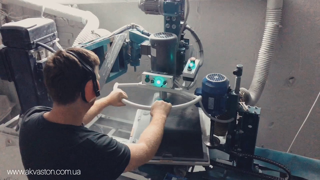 Полуавтоматическая установка для обработки кухонных моек - YouTube