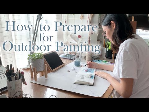 How to Build your Confidence & get Comfortable for Pleinair Outdoor Painting | Studio Art Vlog
