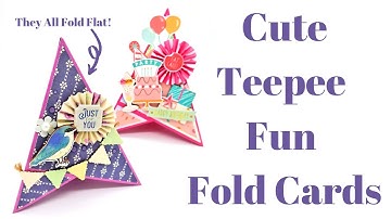 Teepee Fun Fold Cards Any Size You Want!