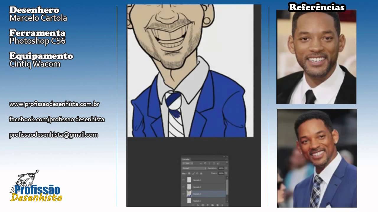 APRENDA A FAZER UMA CARICATURA DO ZERO - PROFISSÃO DESENHISTA
