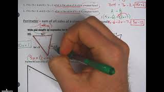 Simplifying Expressions with Area and Perimeter
