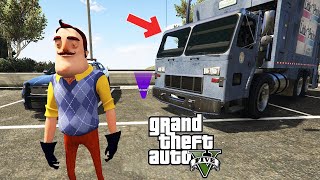 HELLO NEİGHBOR DEV ÇÖP KAMYONU PARK EDİYOR - GTA 5 #gta5