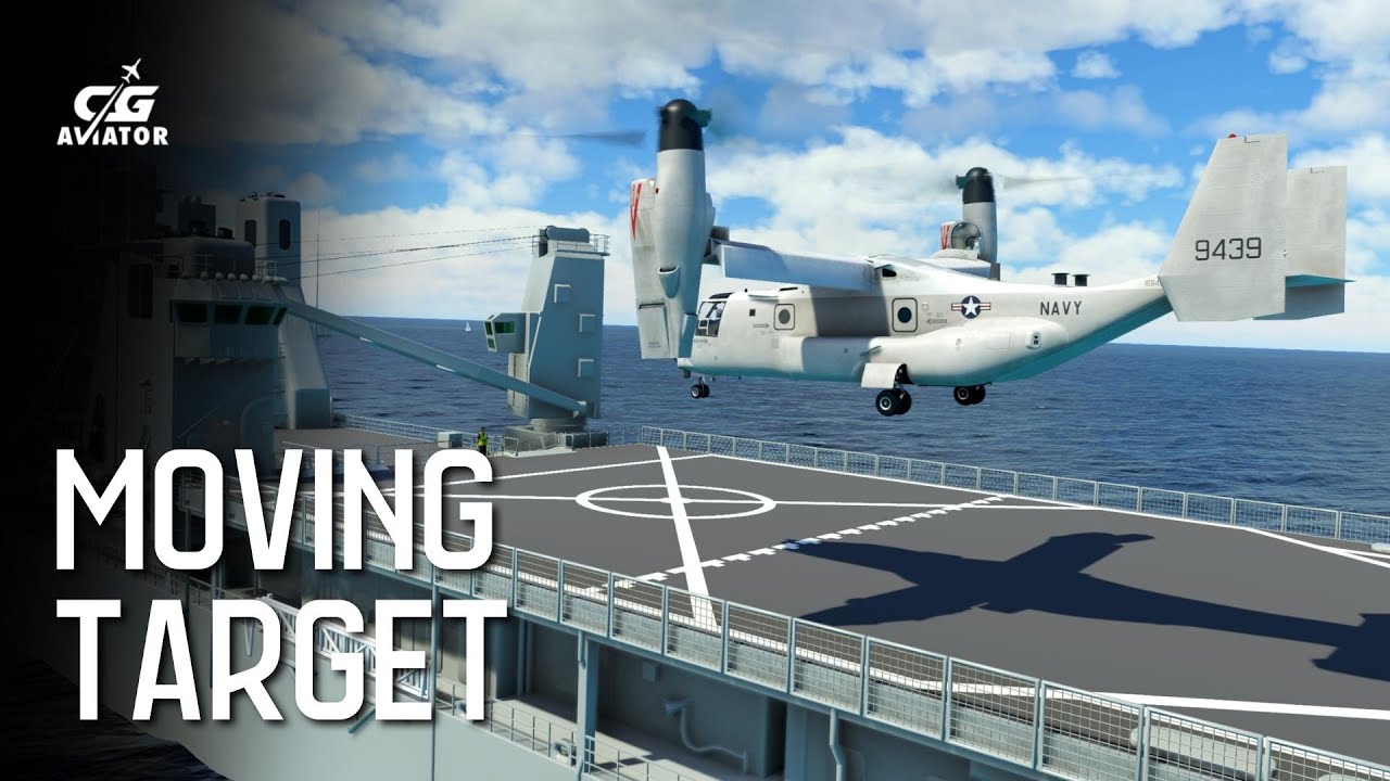What does it take to landing the Osprey on a moving ship? (MSFS) YouTube