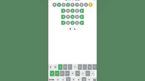 Wordle of unknown length! (Diffle puzzle for 7 Apr 24)