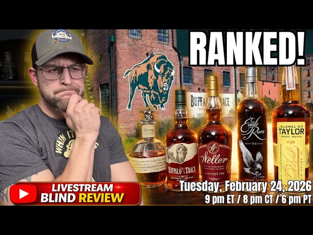 🔴LIVESTREAM: Blind Ranking Buffalo Trace’s Gift Shop Bottles