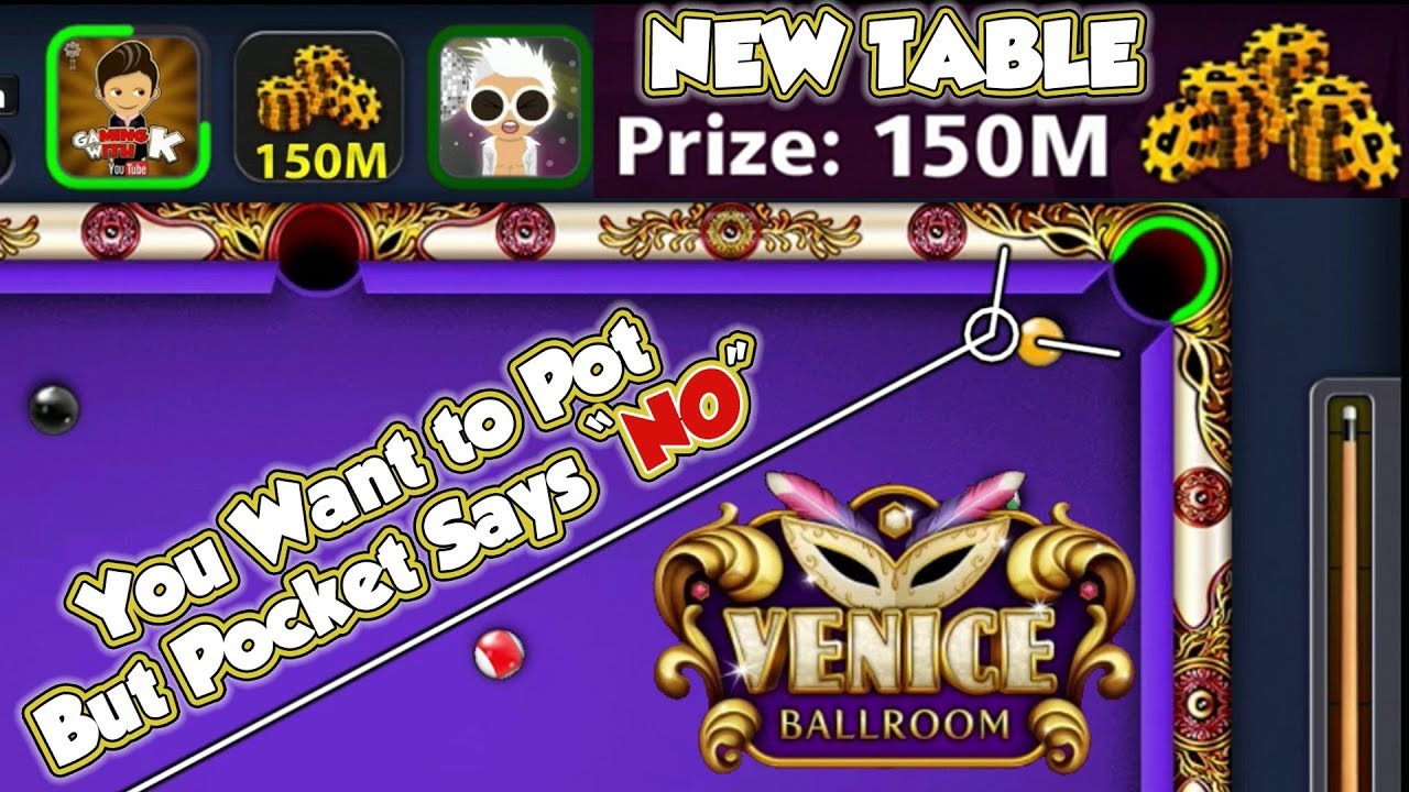 Got Trapped in 150M Table - 8 Ball Pool the New Update 4.1.0 - Miniclip - 