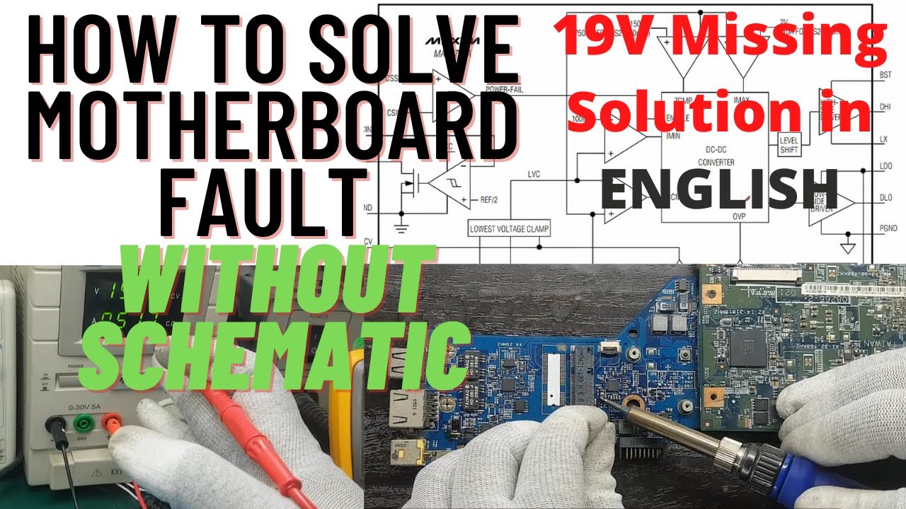 Laptop Motherboard 19V Missing Solved Without Schematic | Online