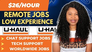 $26/Hour Work From Home Jobs 2023: Chat Support, Remote Jobs w/ Uhaul (Tech Support, Paid Training)