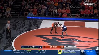 Levi Haines(PSU) vs Isaiah Crosby(ORST) 1/5/24 (Jeff Byers Audio)