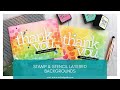 Stamp & Stencil Layered Backgrounds (Simon Says Stamp)