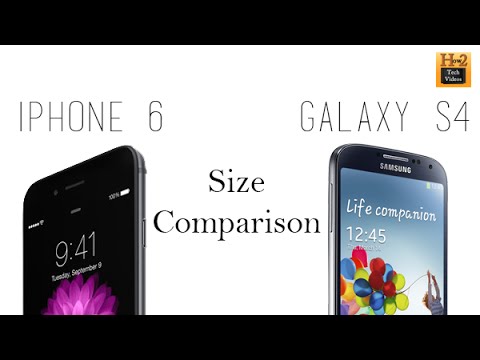 iPhone 6 vs Galaxy S4 (Size Comparison)​​​ | H2TechVideos​​​