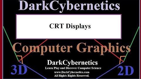 DarkCybernetics Computer Graphics CRT Display