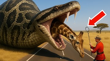 Brave Heroes Rush to Save a Terrified Mother Giraffe From a Ruthless Giant Python 🐍💔