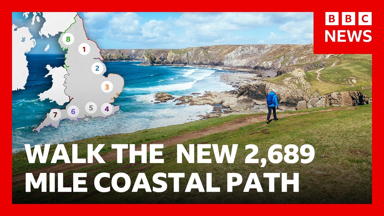 You can now walk the whole way around England | BBC News