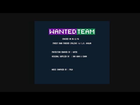 WANTED TEAM: CRACK INTRO (FOREST DUMB FOREVER 1996)