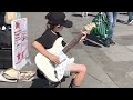 Video thumbnail of "Apache / 8 year old Olly busking guitar / Chester / gaining confidence / getting fans"