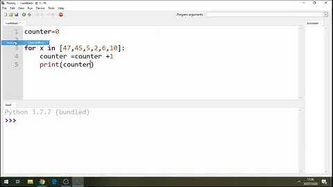 Python Tutorial counting in a loop | step by step