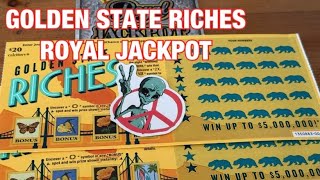 Golden State Riches & Royal Jackpot Tickets‼️California Lottery Scratchers🤞🍀🍀🍀