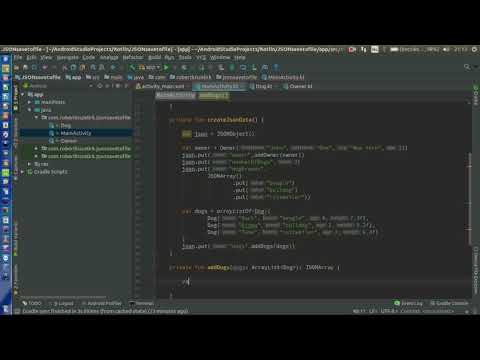 Android Kotlin Usage Tutorial #082 - JSON,save to file