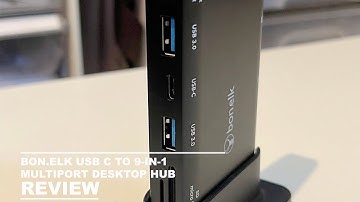 Bonelk 9 in 1 USB Desktop Hub Review
