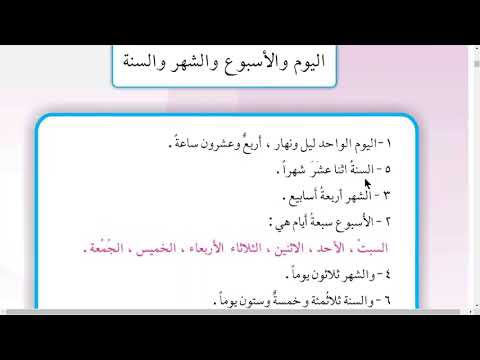 المحادثة والتعبير الكتابي اليوم الأسبوع الشهر السنة الصف الثالث الابتدائي