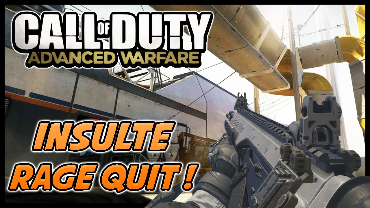 COD AW - INSULTE & RAGE QUIT - YouTube