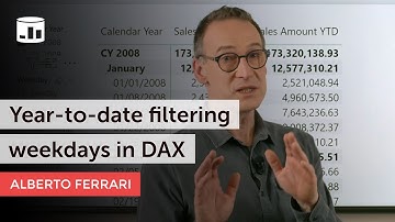 Year-to-date filtering weekdays in DAX