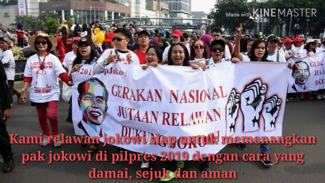 Ikrar Relawan Jokowi 2019 - YouTube